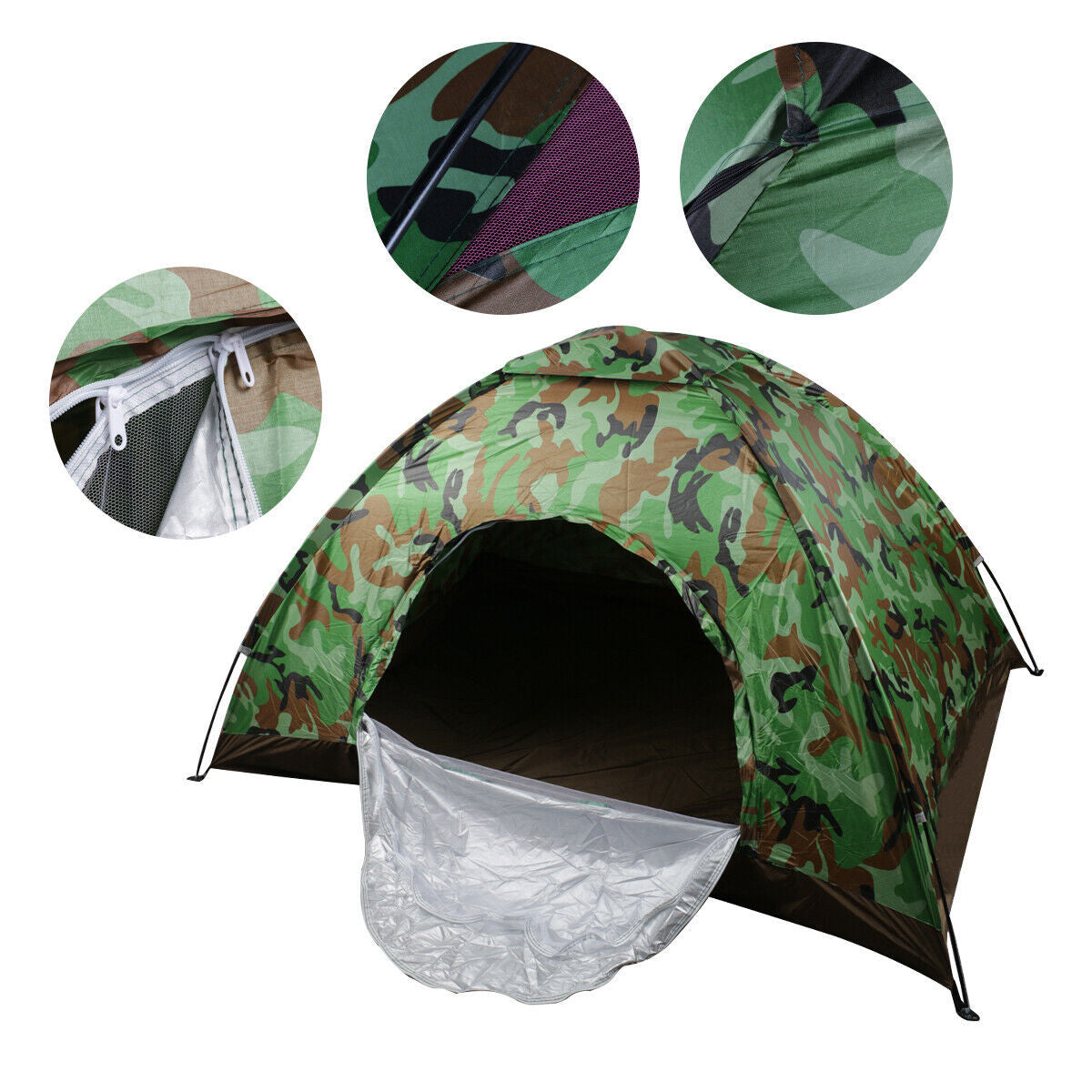 2-3 Man Automatic Instant Double Layer-Up Camping Tent
