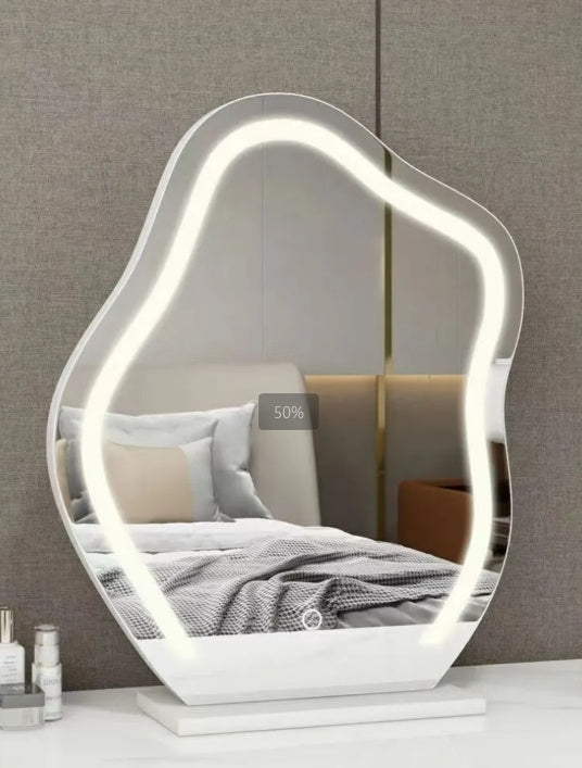 loud Shape Mirror 3 Colors LED Lights 220V
