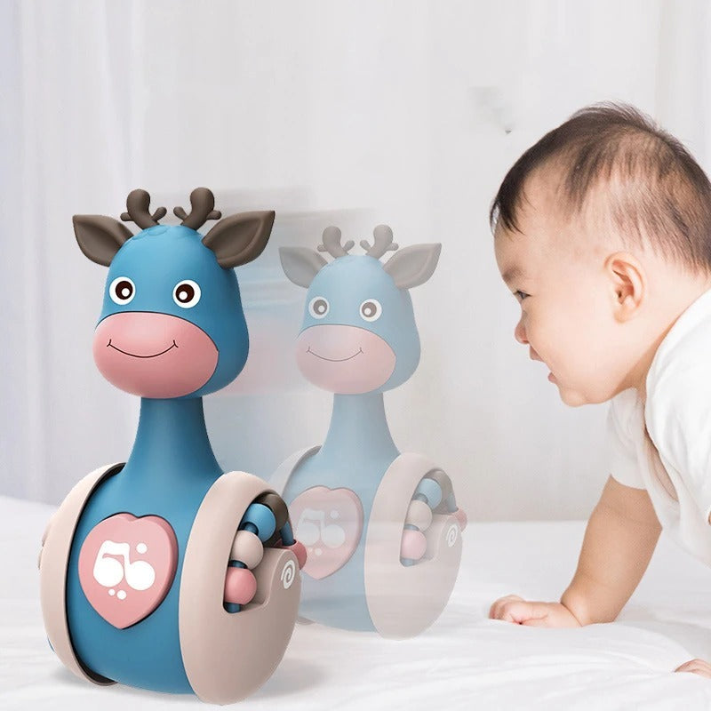 Sliding Deer Baby Tumbler Rattle