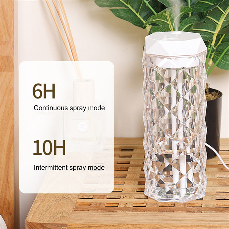 Crystal Lamp Air Humidifier with LED Lights