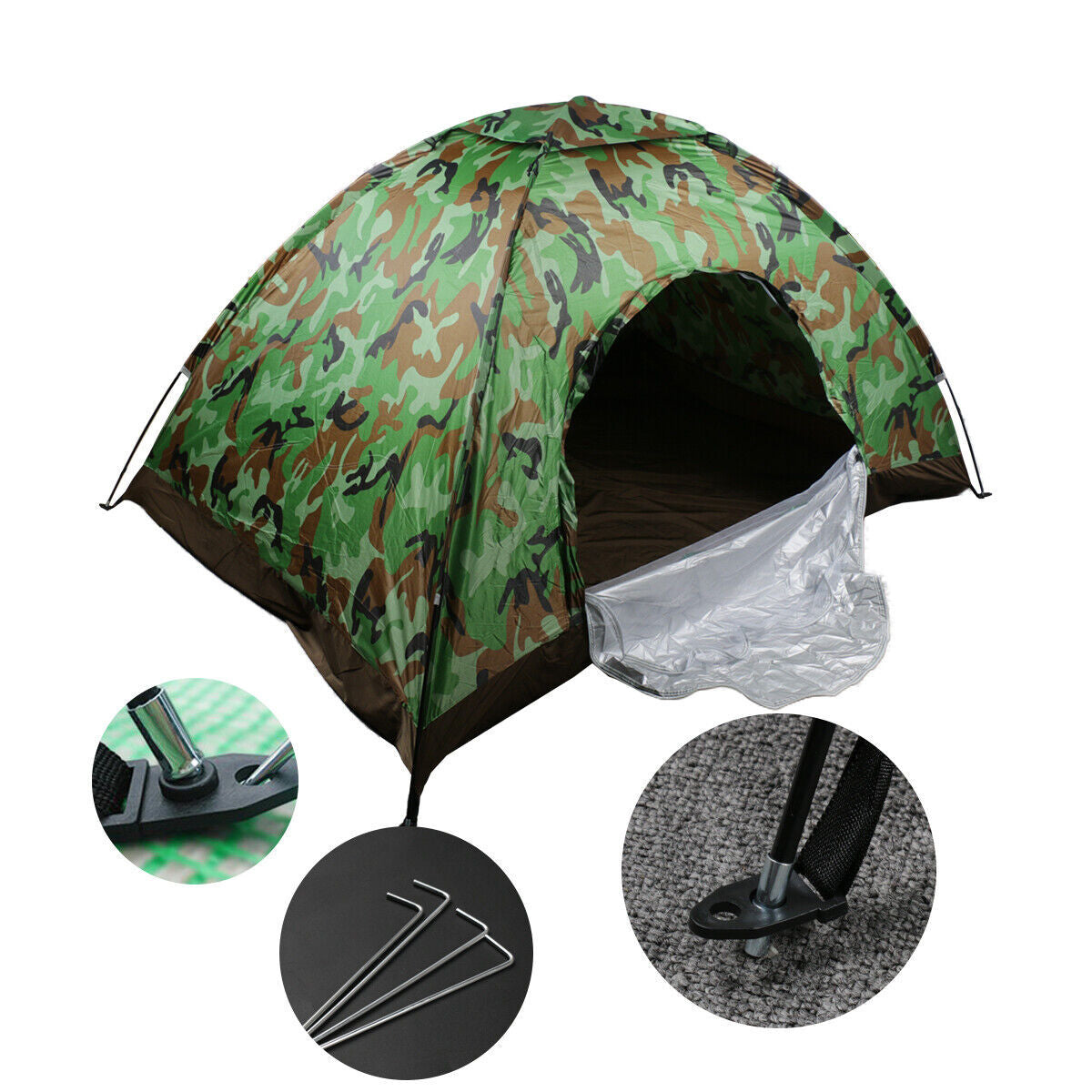 2-3 Man Automatic Instant Double Layer-Up Camping Tent