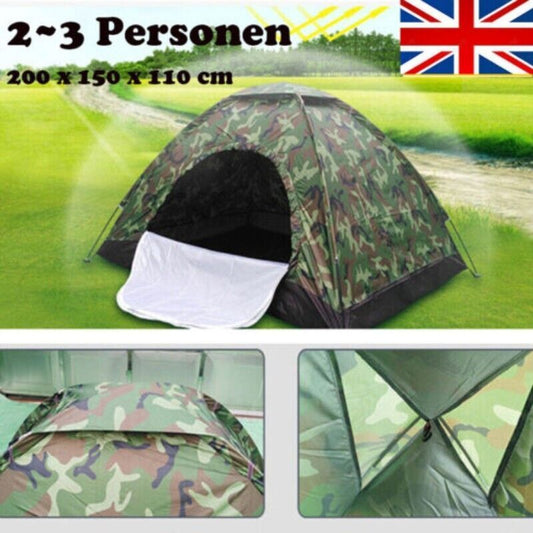 2-3 Man Automatic Instant Double Layer-Up Camping Tent