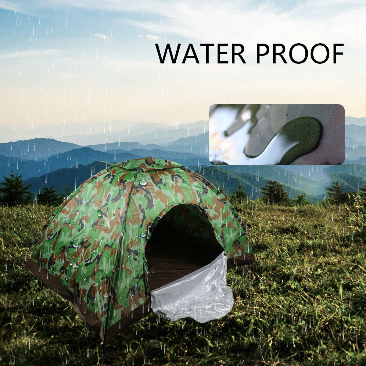 2-3 Man Automatic Instant Double Layer-Up Camping Tent