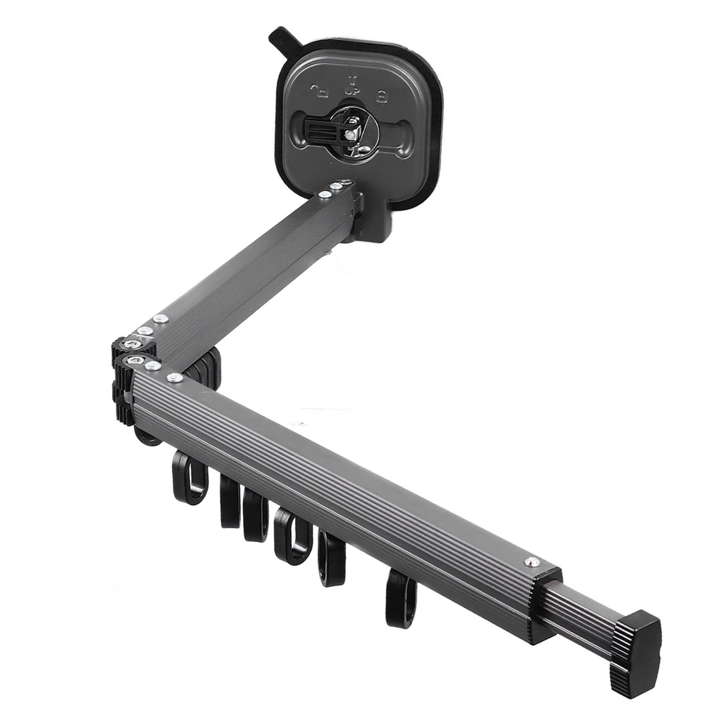 Retractable Clothes Drying Rack Wall Mount Drill Free