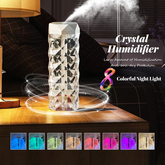 Crystal Lamp Air Humidifier with LED Lights