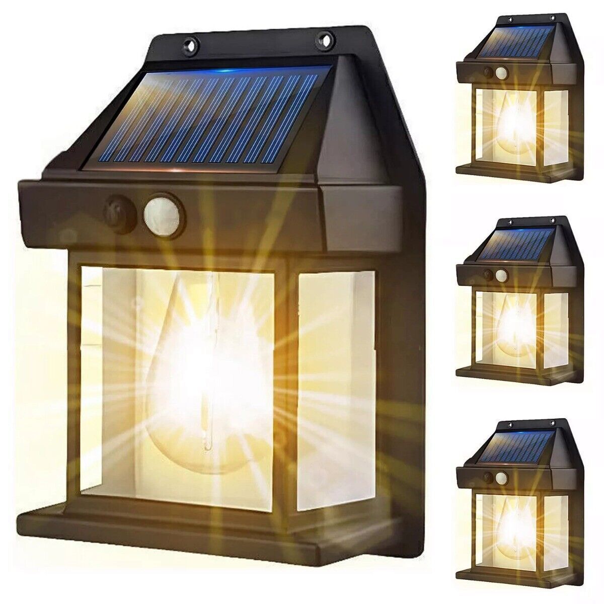 Solar Power Sensor Wall Light