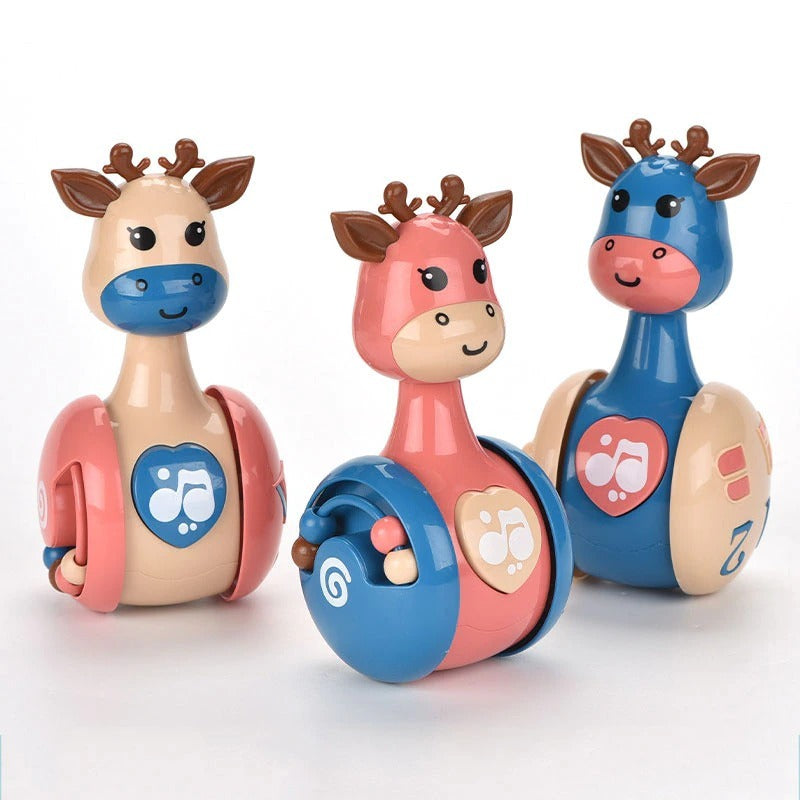 Sliding Deer Baby Tumbler Rattle