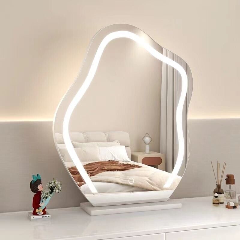 loud Shape Mirror 3 Colors LED Lights 220V