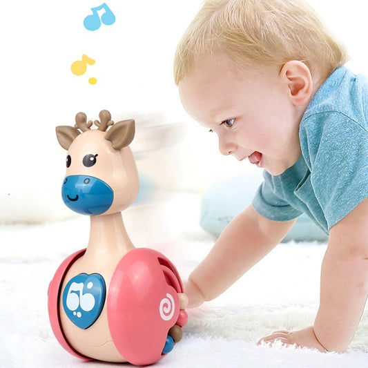 Sliding Deer Baby Tumbler Rattle