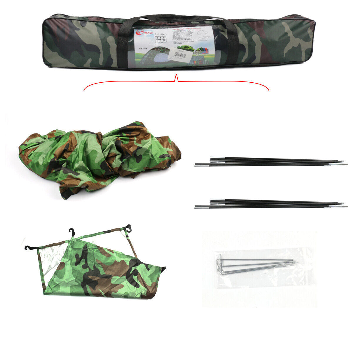 2-3 Man Automatic Instant Double Layer-Up Camping Tent