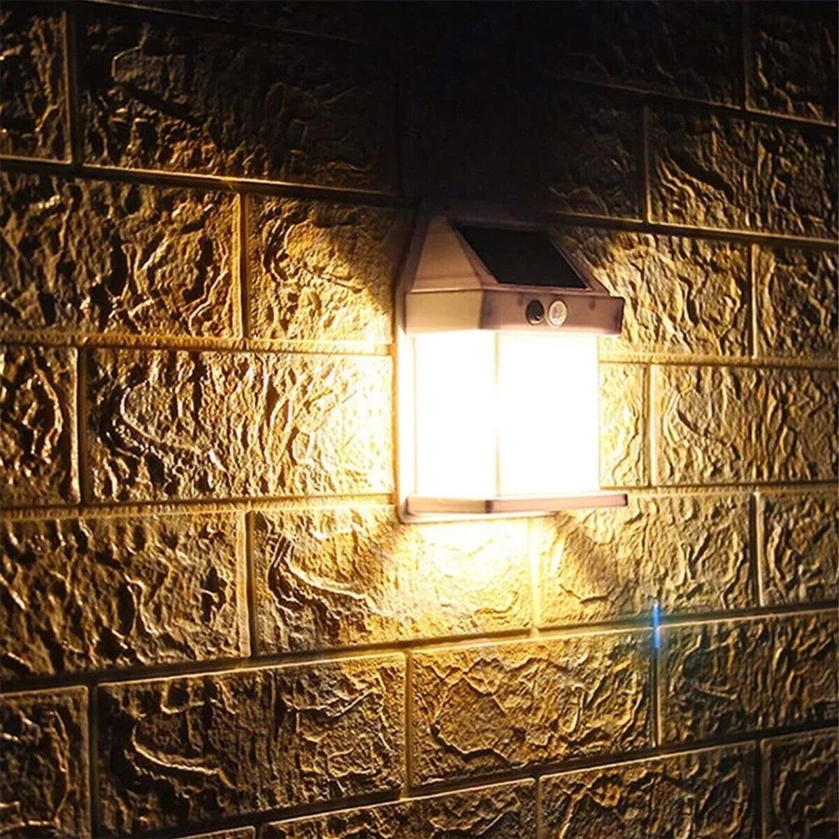 Solar Power Sensor Wall Light