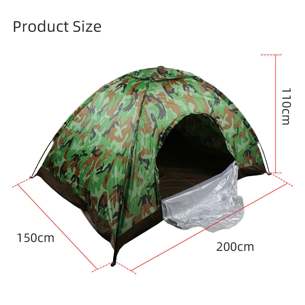 2-3 Man Automatic Instant Double Layer-Up Camping Tent