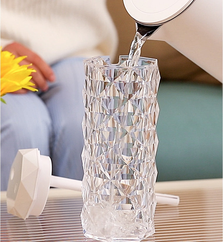 Crystal Lamp Air Humidifier with LED Lights