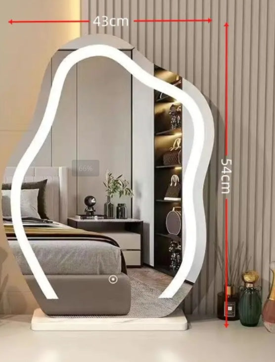 loud Shape Mirror 3 Colors LED Lights 220V