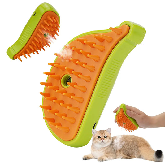 3 In 1 Pet Steam Brush Ca